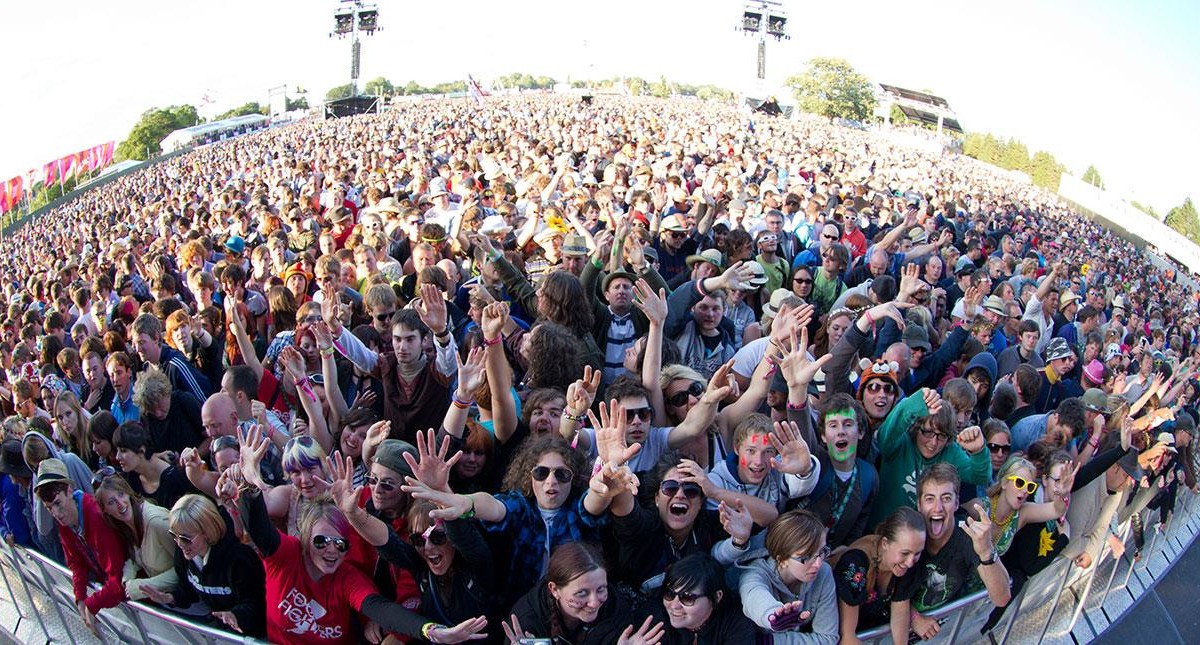 Crowd at Isle of Wight Festival